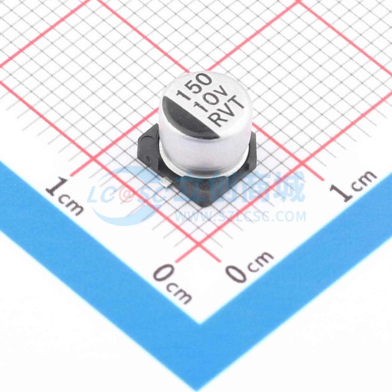 点击查看大图 RYRVT10V150UF6*5实物图