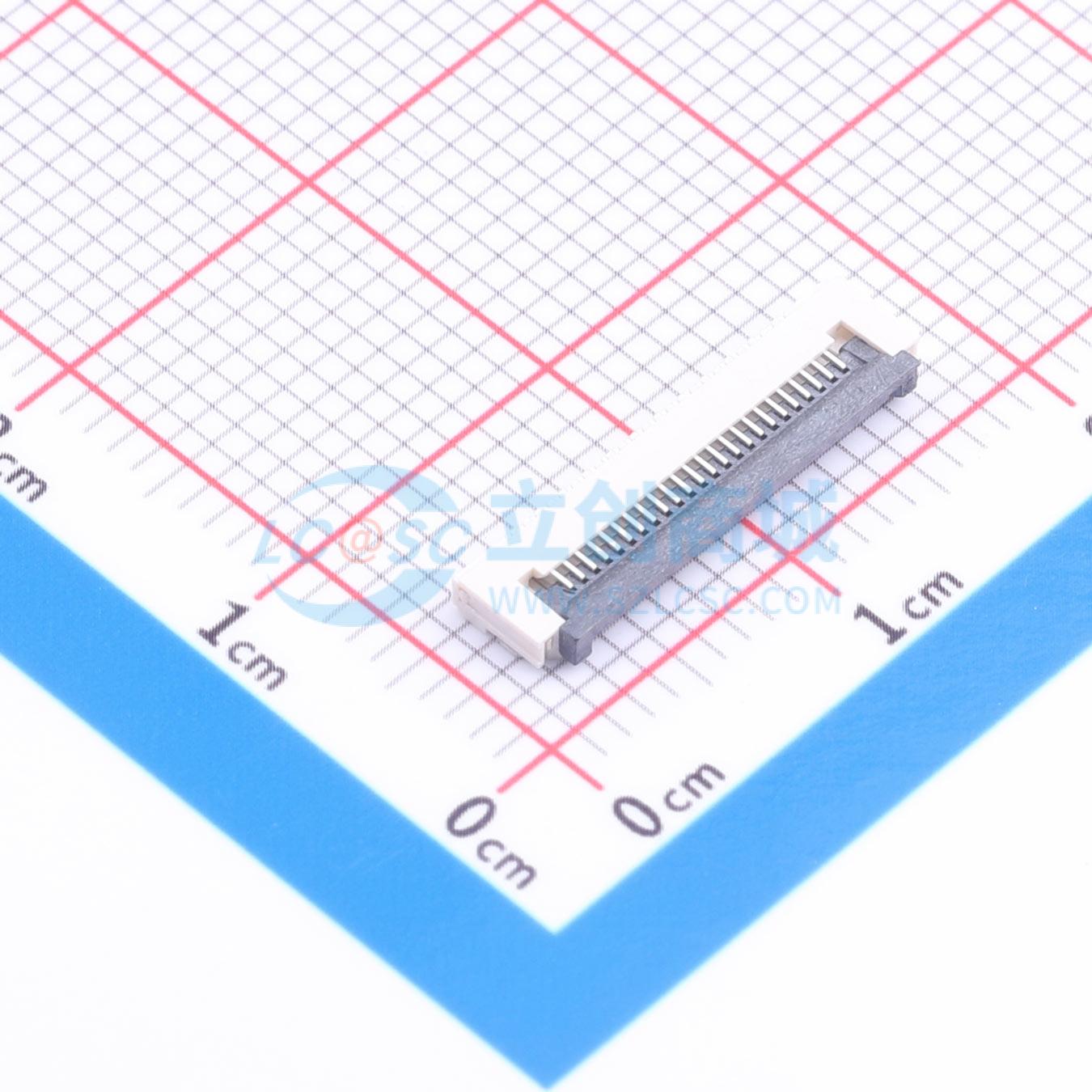 点击查看大图 MLD-FPC-0.5FG-H15-24P实物图