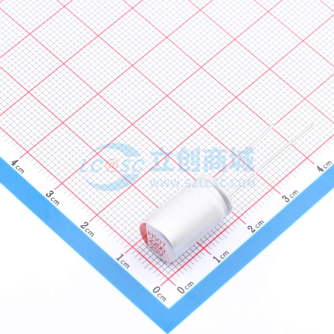 点击查看大图 RYHS25V2200UF10*16实物图