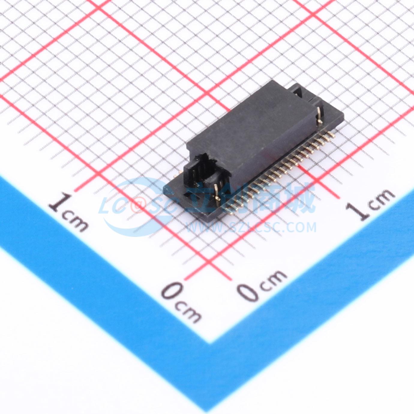 点击查看大图 HC-BTB-0.5-2x20P-GH08-W实物图