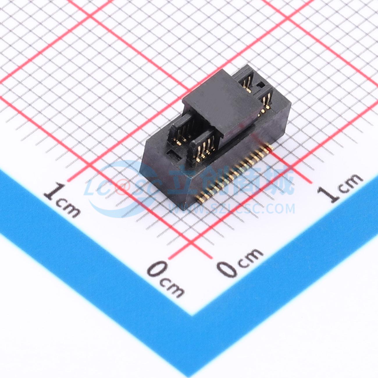 点击查看大图 HC-BTB-0.5-2x15P-GH40-W实物图