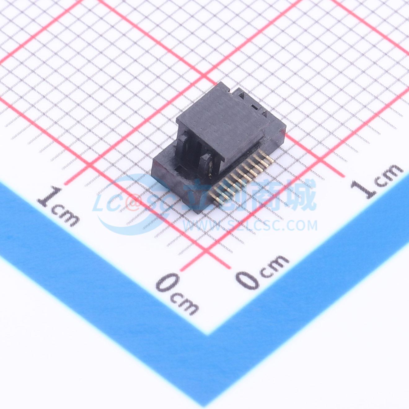 点击查看大图 HC-BTB-0.5-2x10P-GH20-W实物图