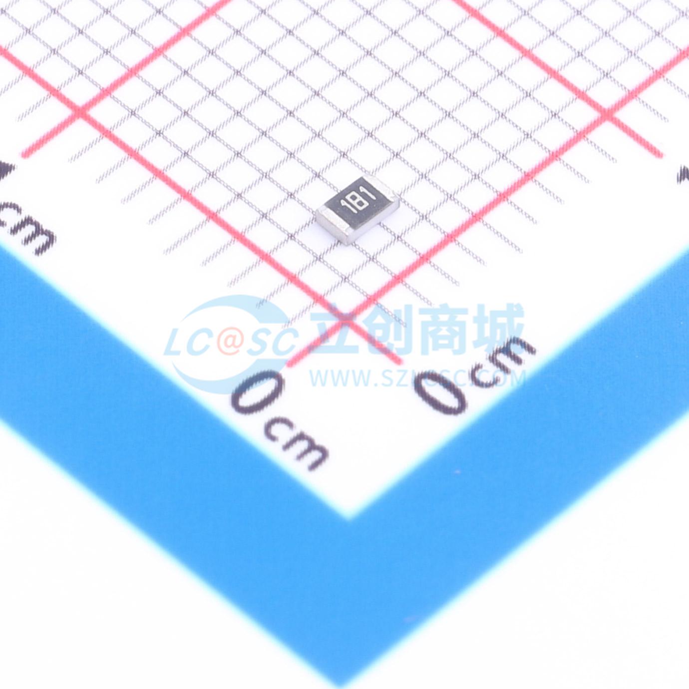 点击查看大图 1RC0805J0181实物图