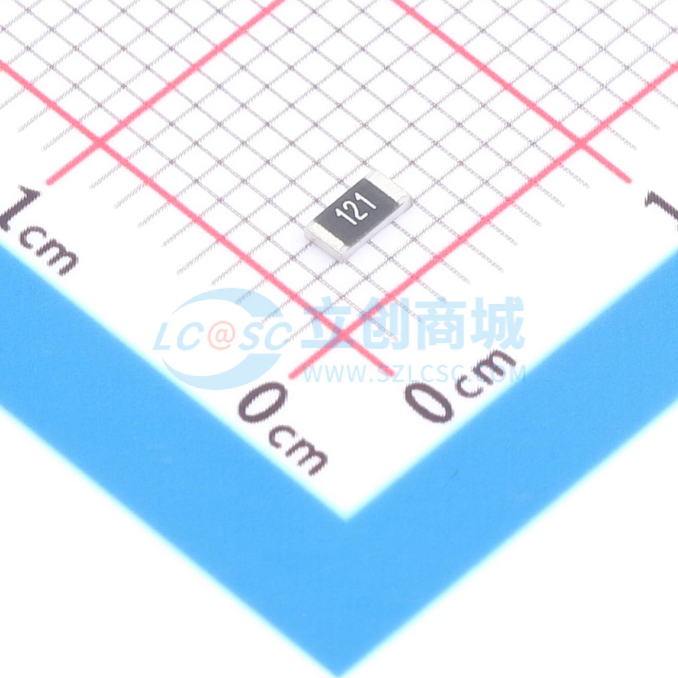 点击查看大图 1RC1206J0121实物图