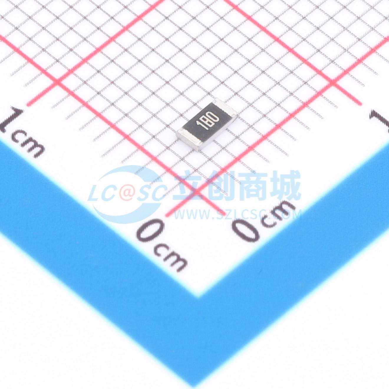 点击查看大图 1RC1206J0180实物图