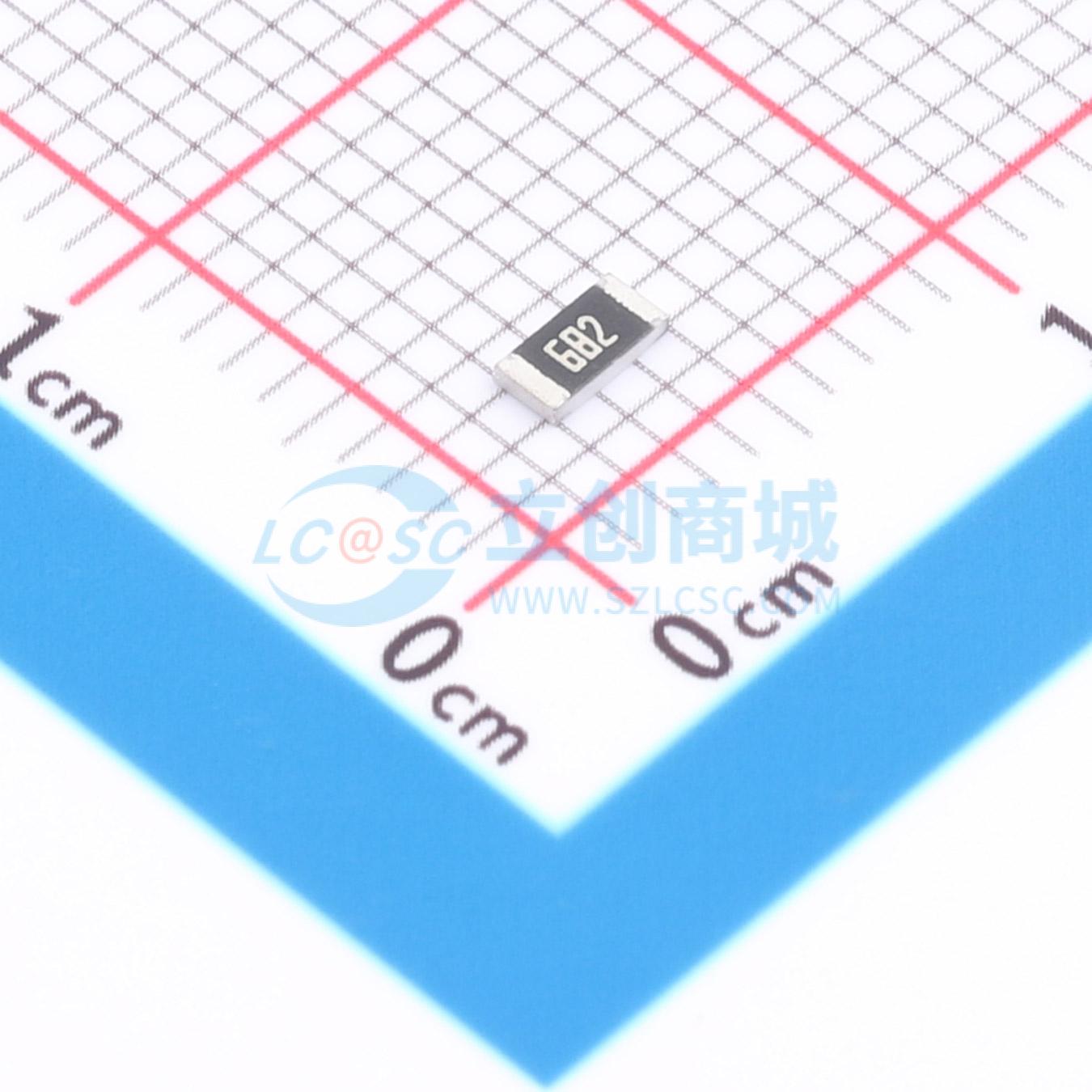 点击查看大图 1RC1206J0682实物图