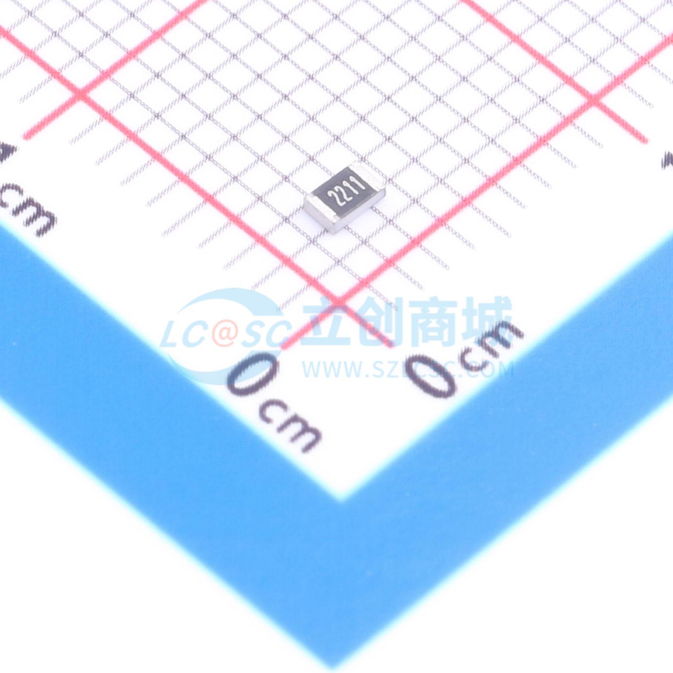 点击查看大图 1RC0805F2211实物图