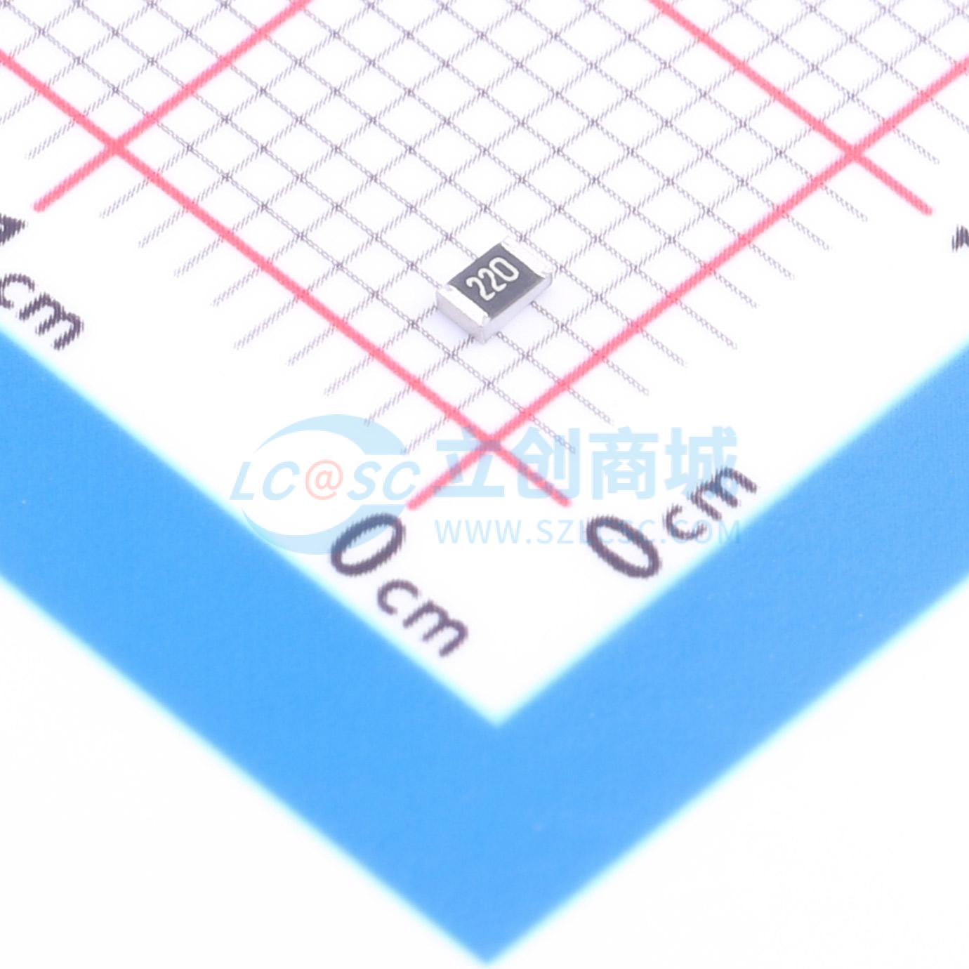 点击查看大图 1RC0805J0220实物图