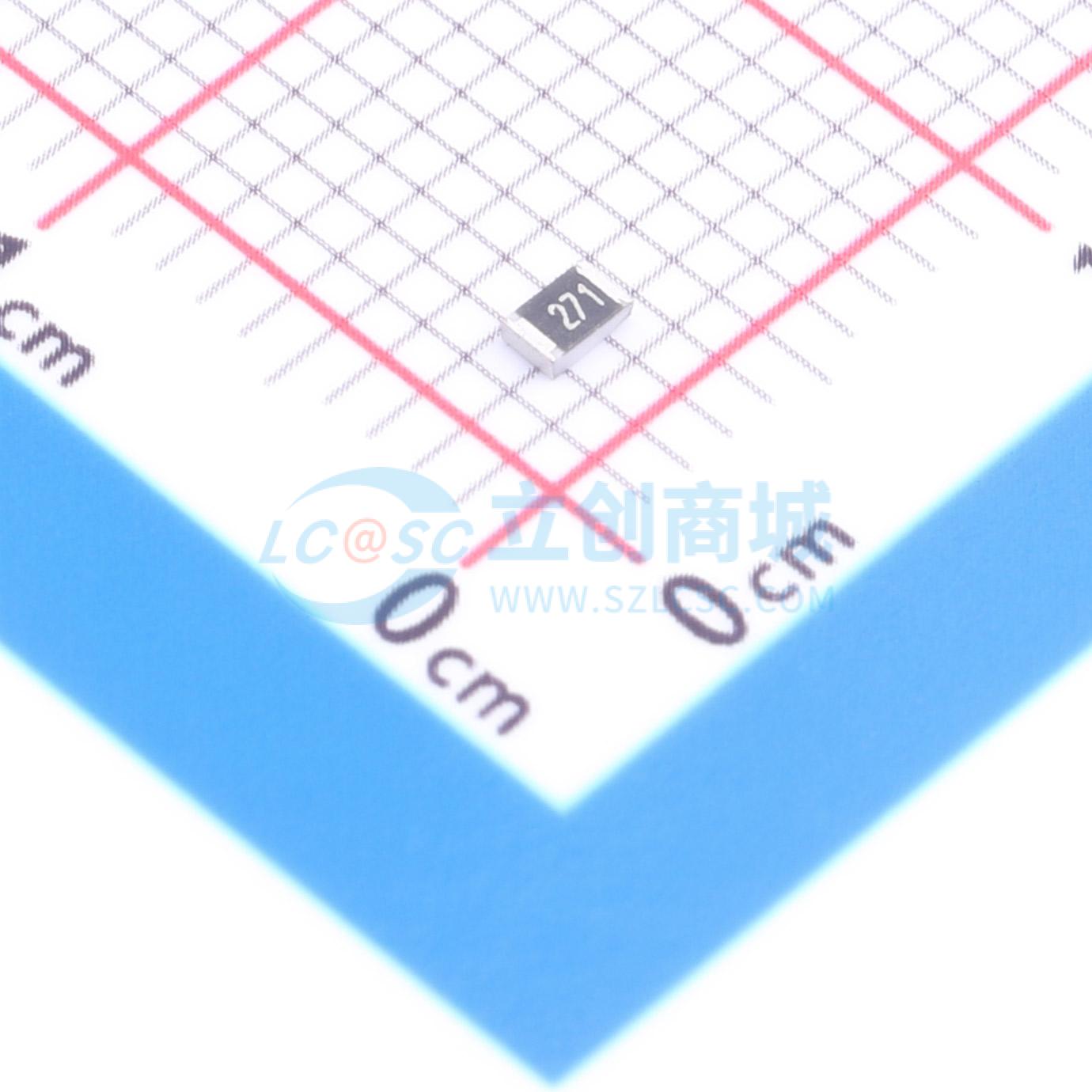 点击查看大图 1RC0805J0271实物图