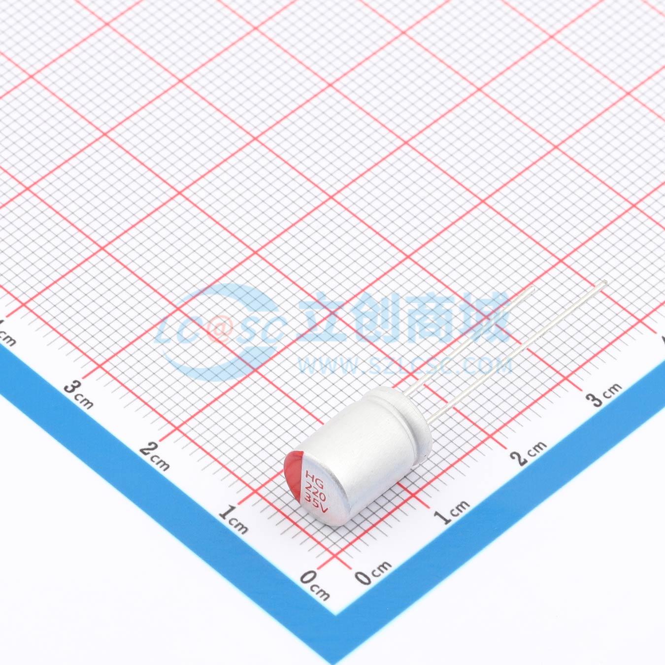 点击查看大图 RYHG35V220UF8*11实物图