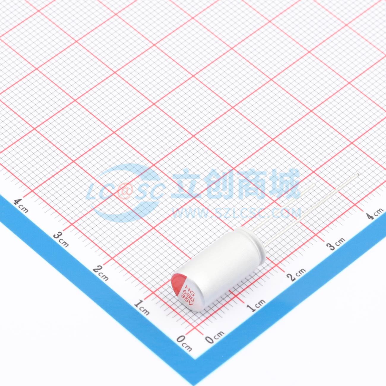 点击查看大图 RYHG35V680UF8*16实物图