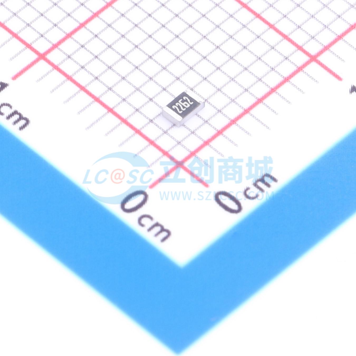 点击查看大图 1RC0805F2262实物图
