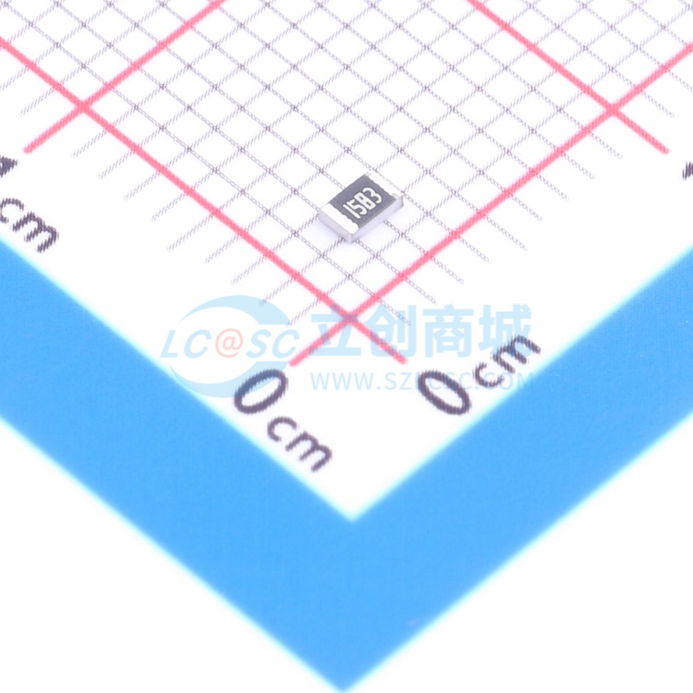 点击查看大图 1RC0805F1583实物图