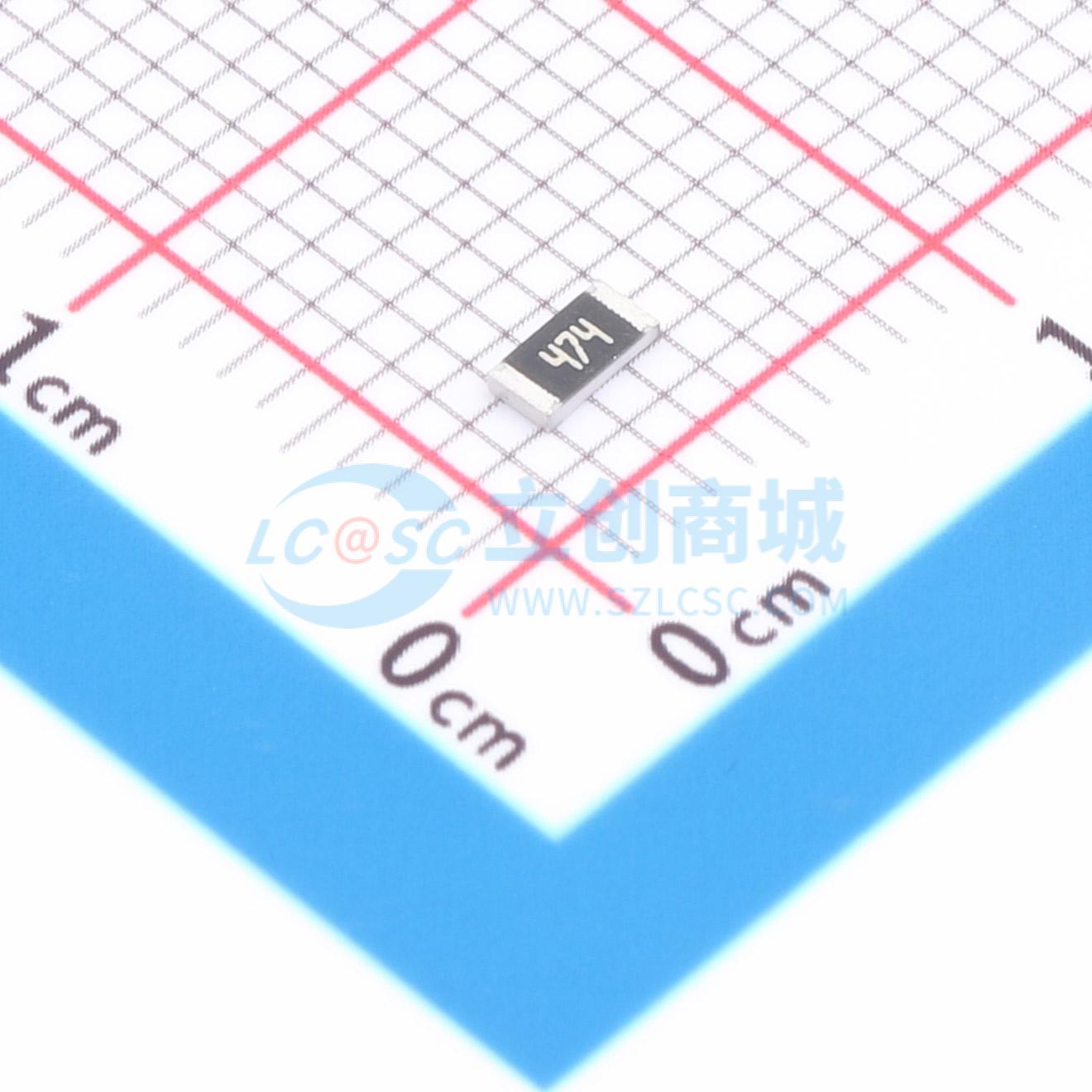 点击查看大图 1RC1206J0474实物图