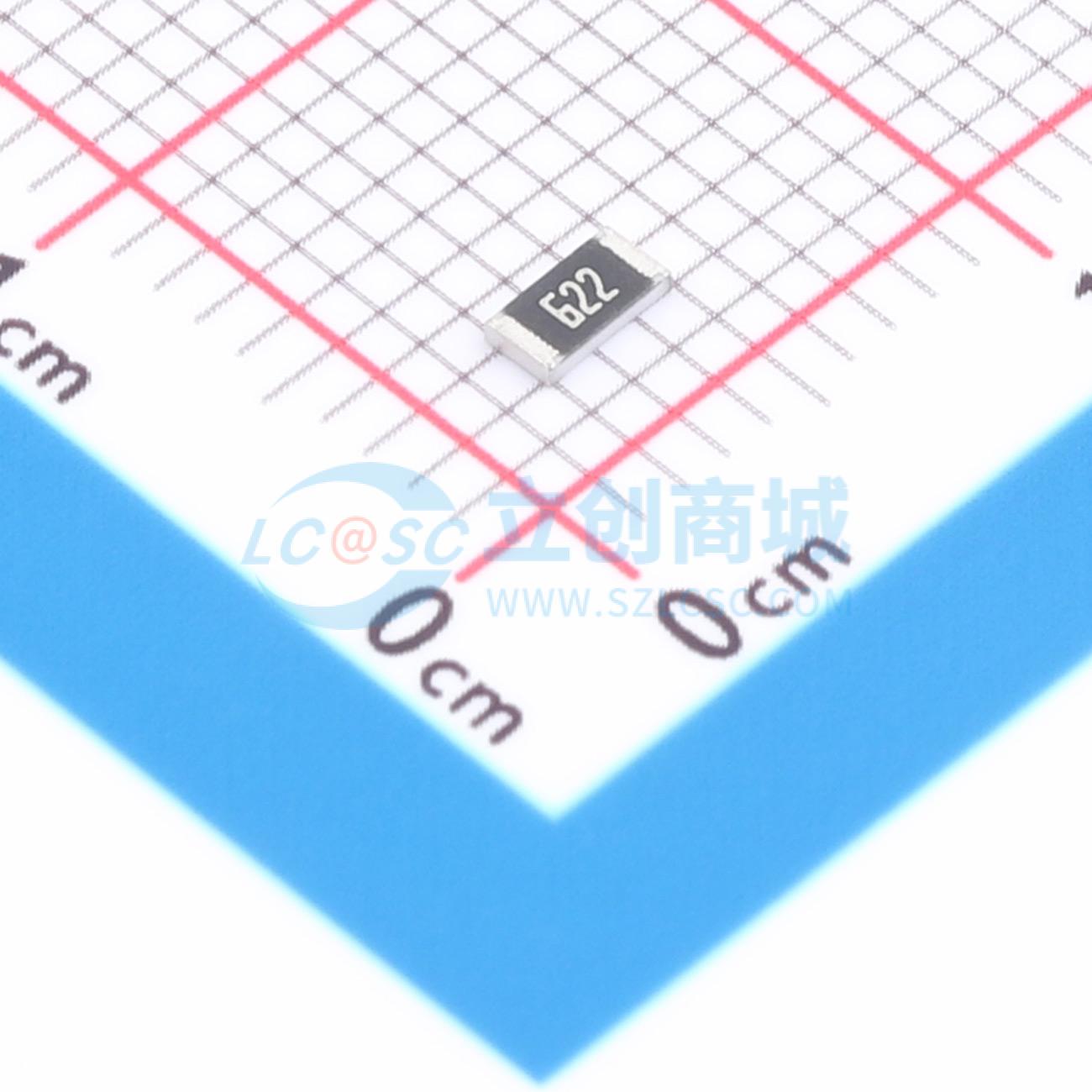 点击查看大图 1RC1206J0622实物图