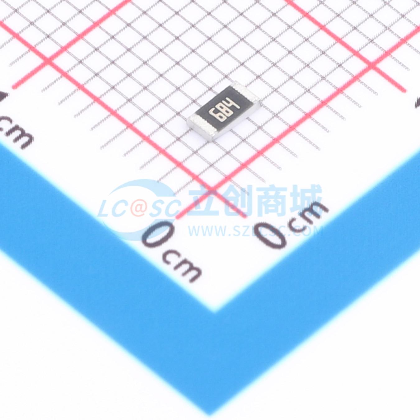 点击查看大图 1RC1206J0684实物图