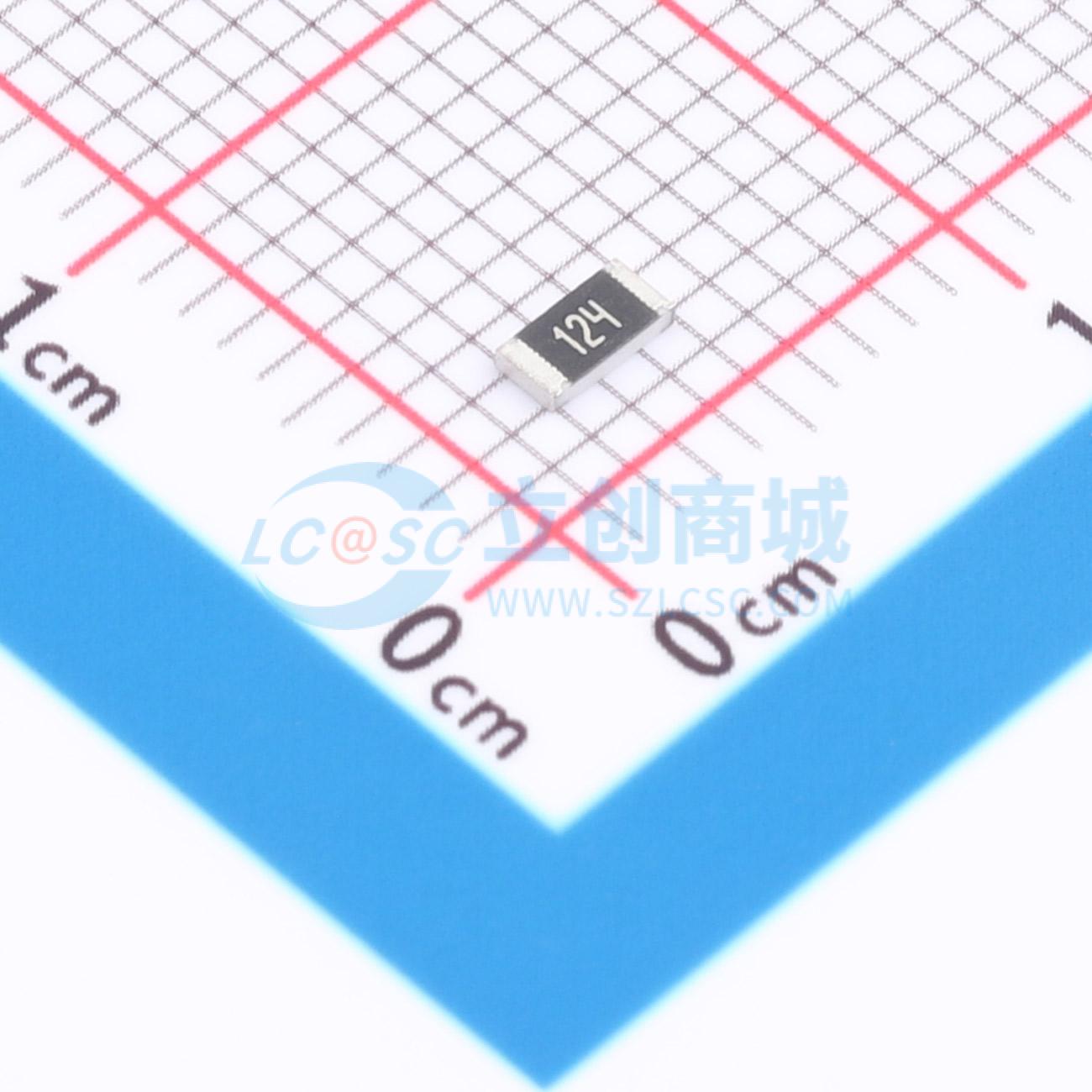 点击查看大图 1RC1206J0124实物图