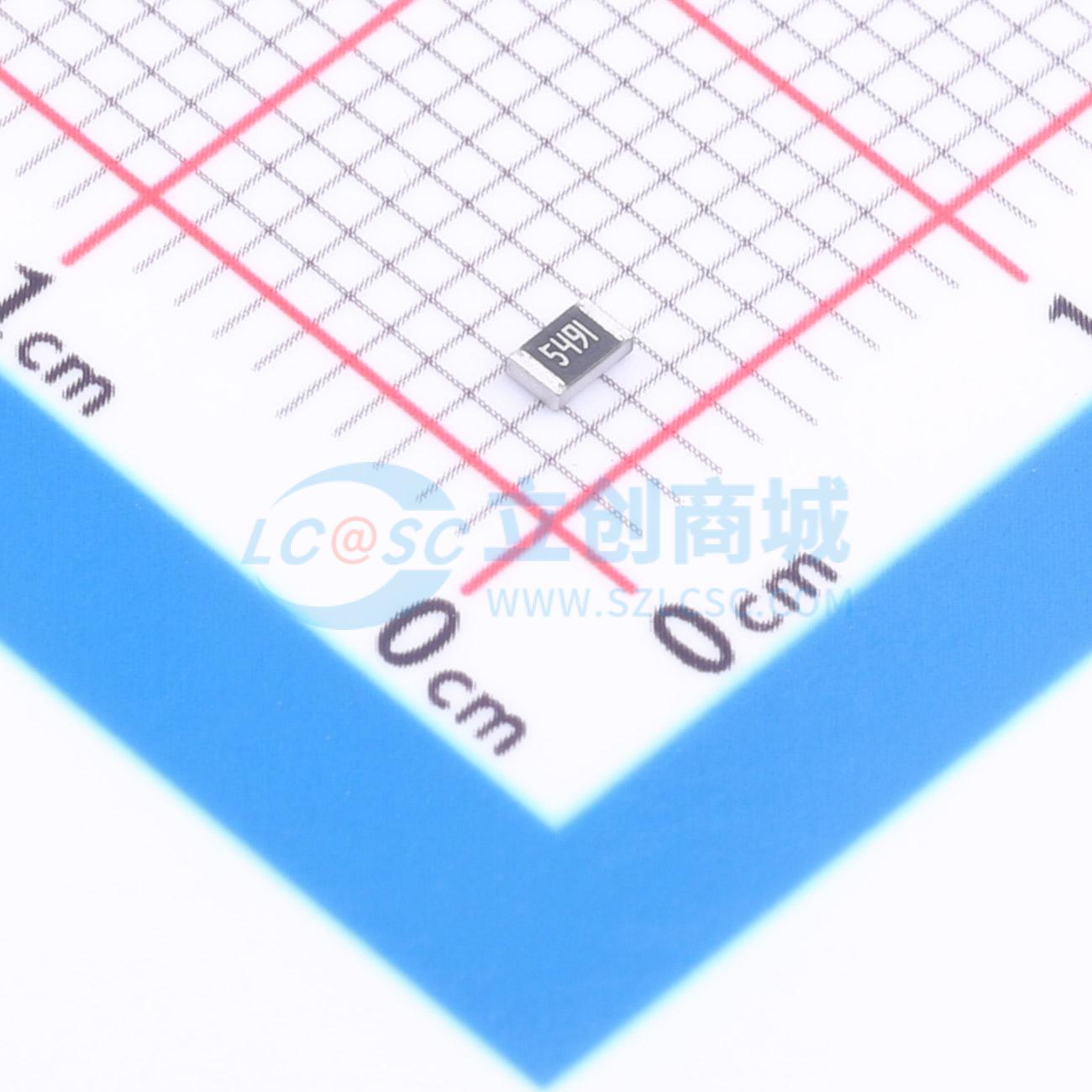 点击查看大图 1RC0805F5491实物图