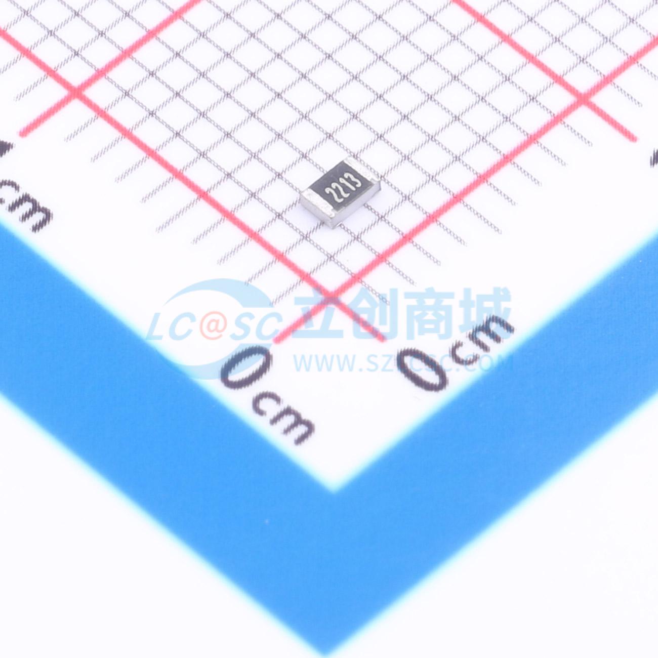 点击查看大图 1RC0805F2213实物图