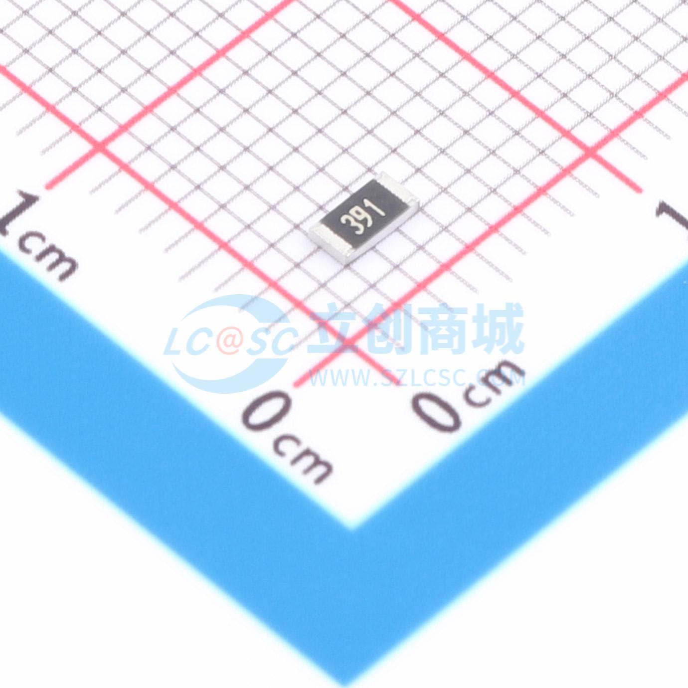 点击查看大图 1RC1206J0391实物图