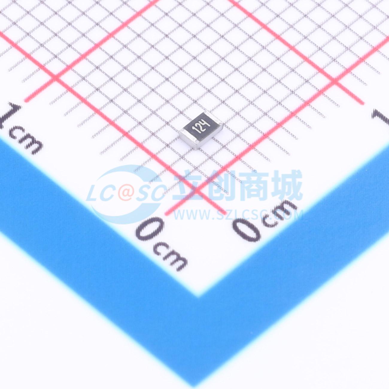 点击查看大图 1RC0805J0124实物图
