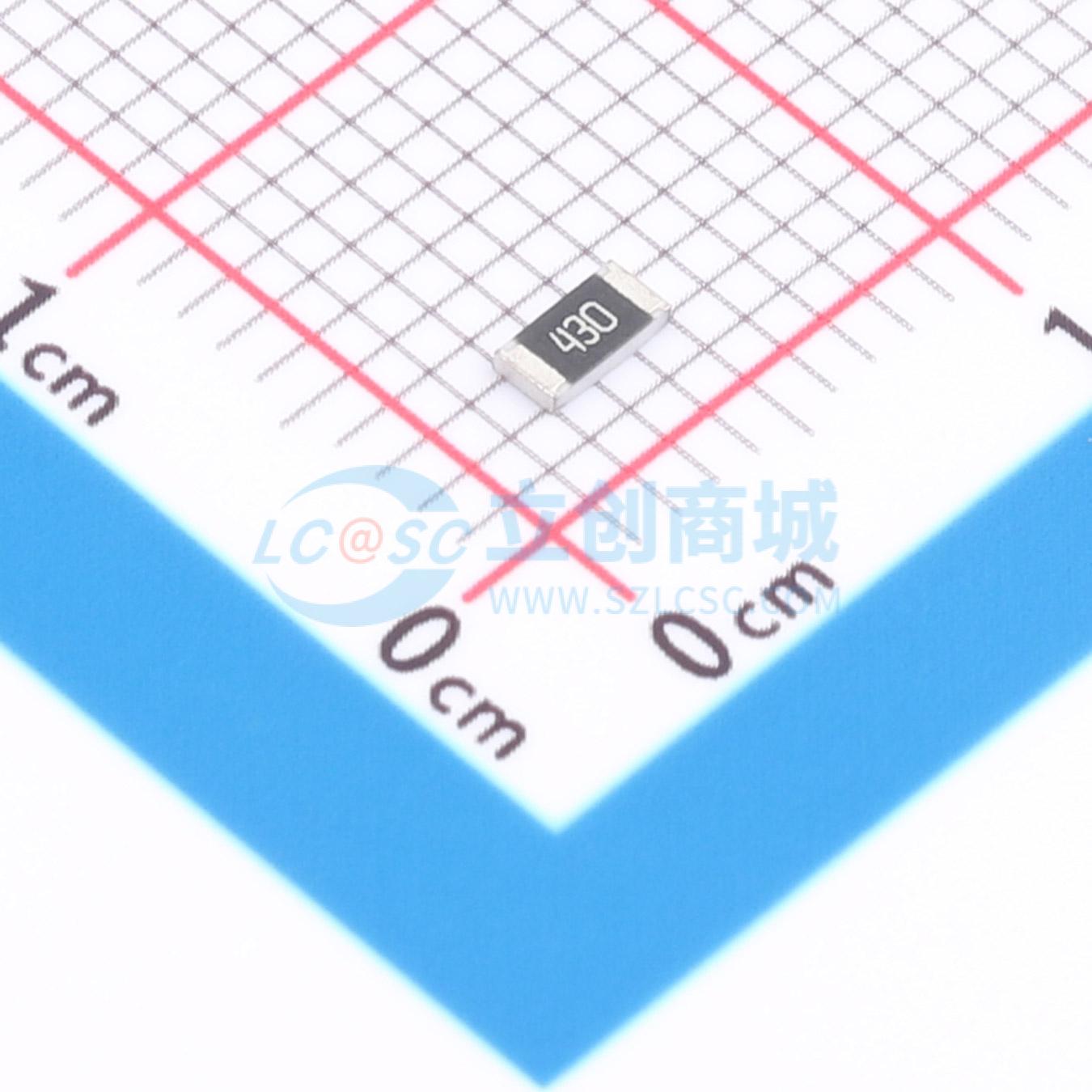 点击查看大图 1RC1206J0430实物图