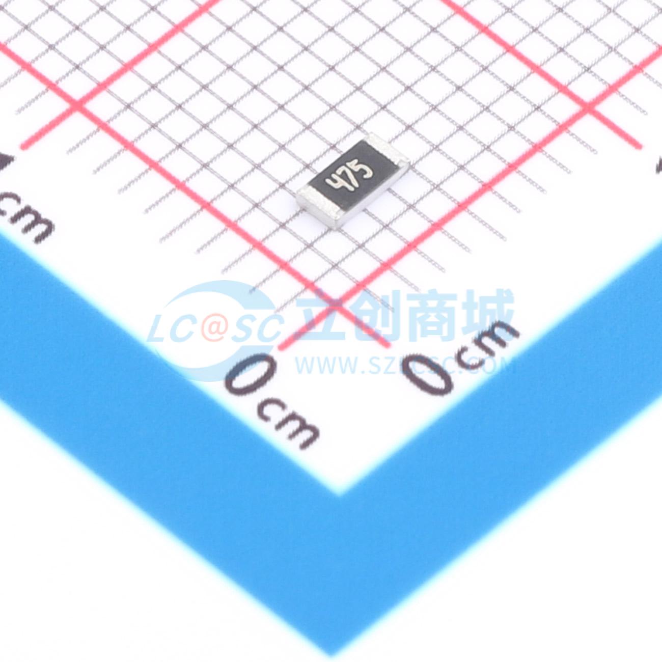 点击查看大图 1RC1206J0475实物图