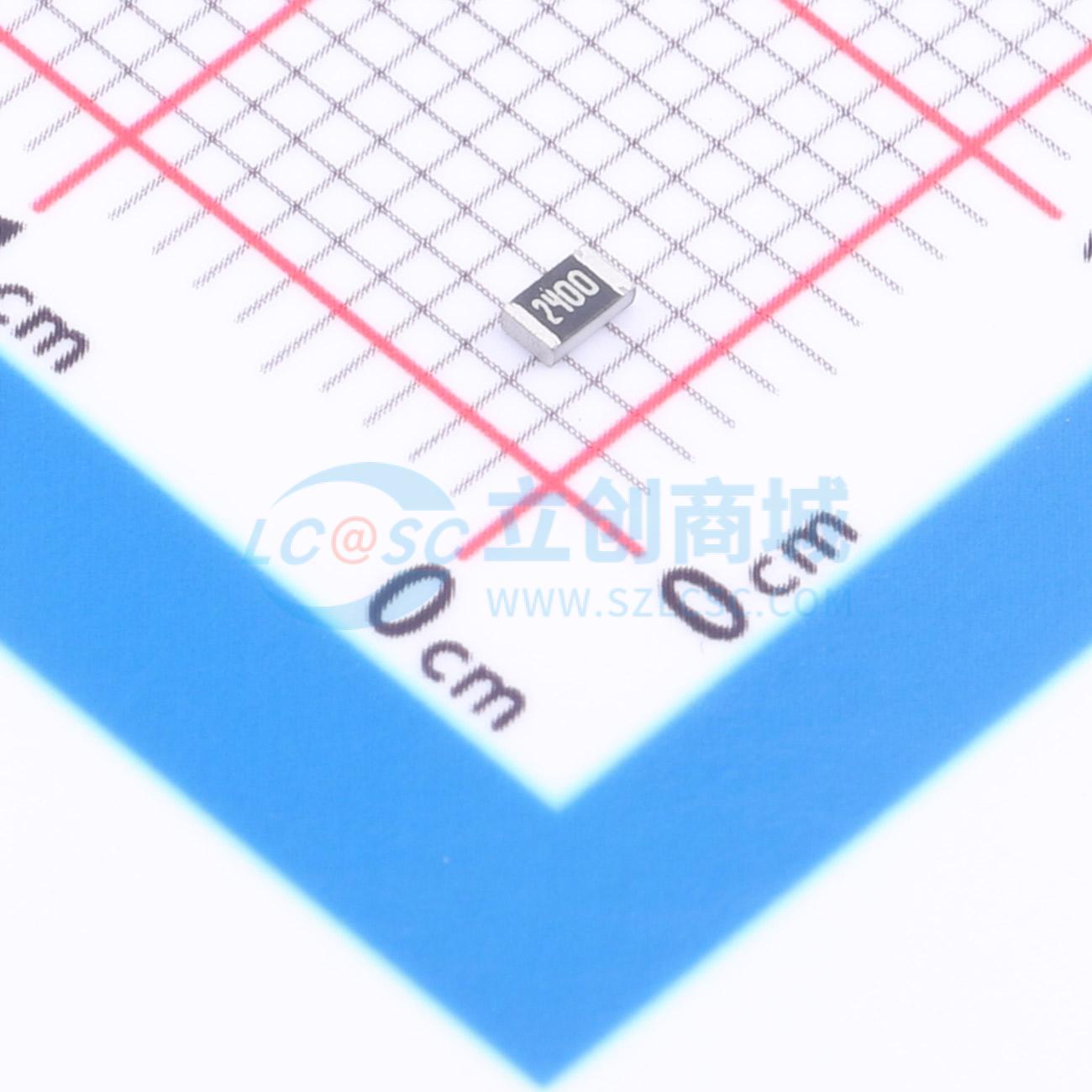 点击查看大图 1RC0805F2400实物图