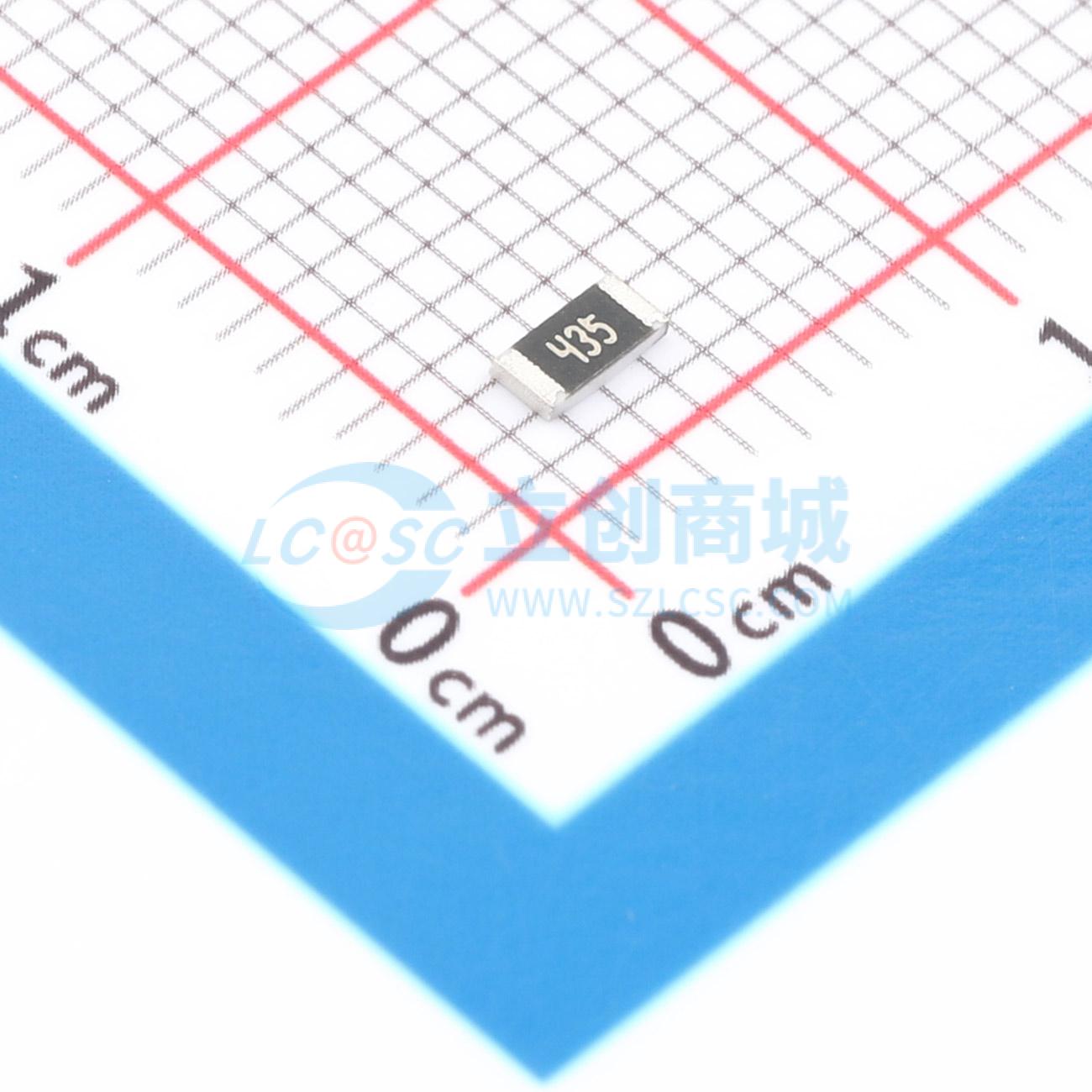 点击查看大图 1RC1206J0435实物图