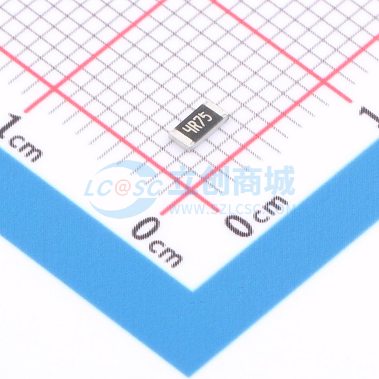 点击查看大图 1RC1206F4758实物图