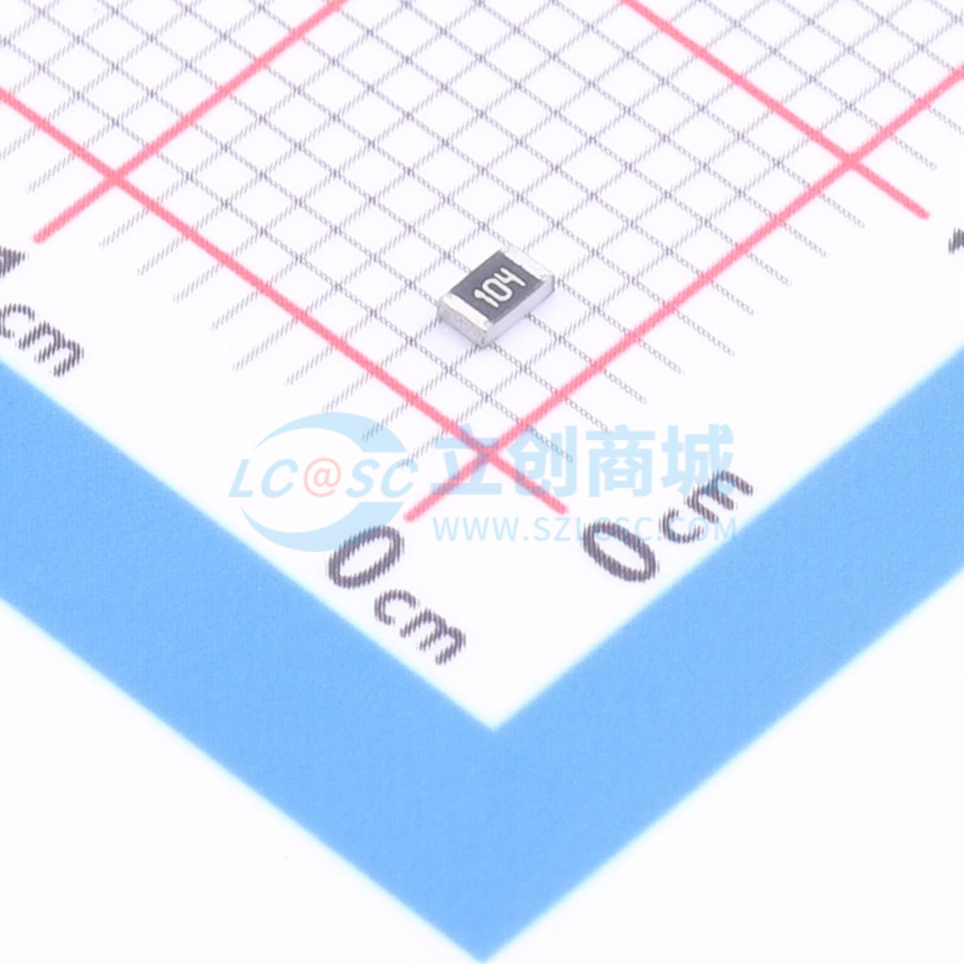 点击查看大图 1RC0805J0104实物图