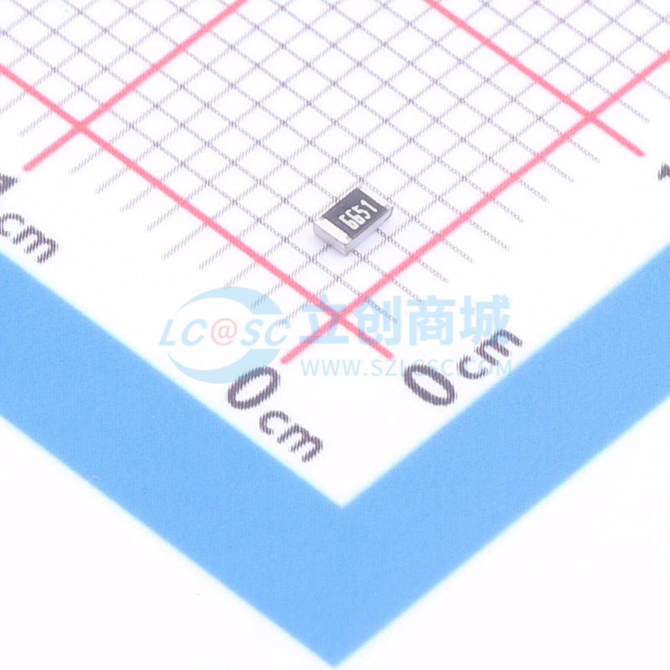 点击查看大图 1RC0805F6651实物图