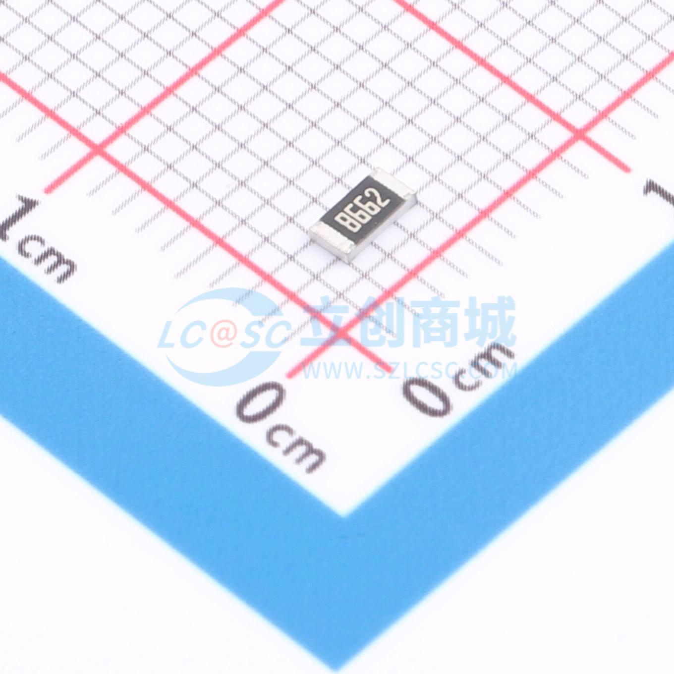 点击查看大图 1RC1206F8662实物图