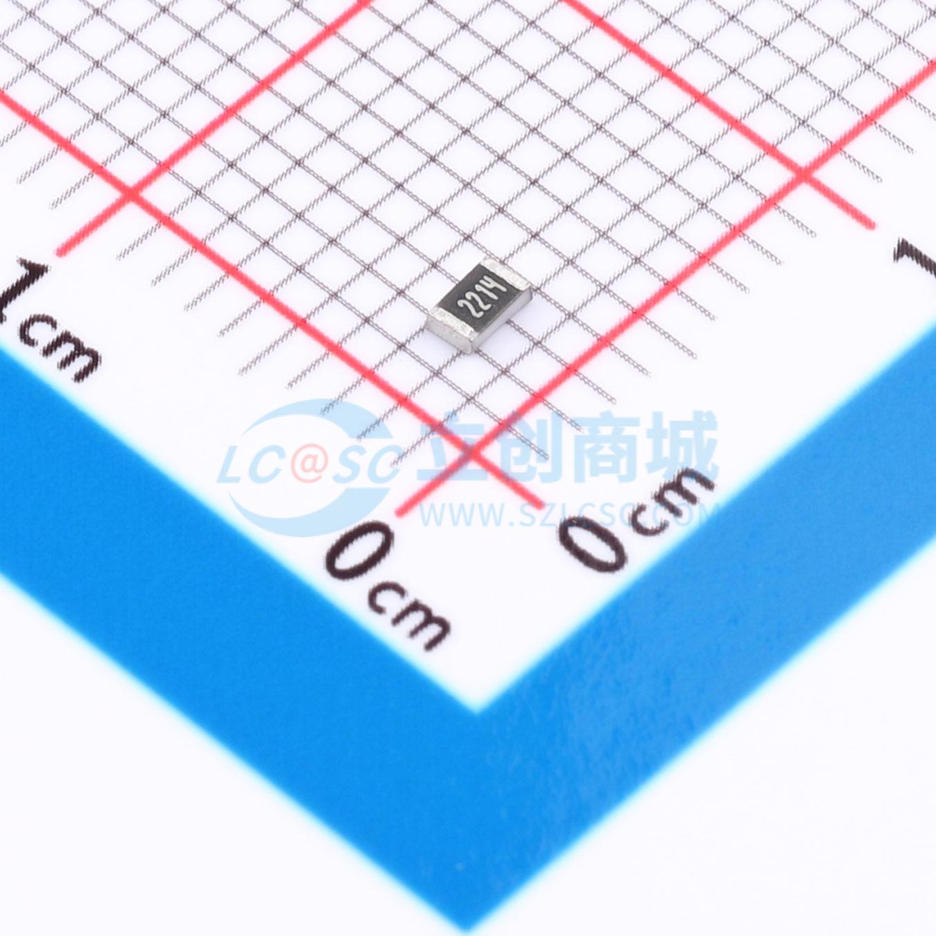 点击查看大图 1RC0805F2214实物图
