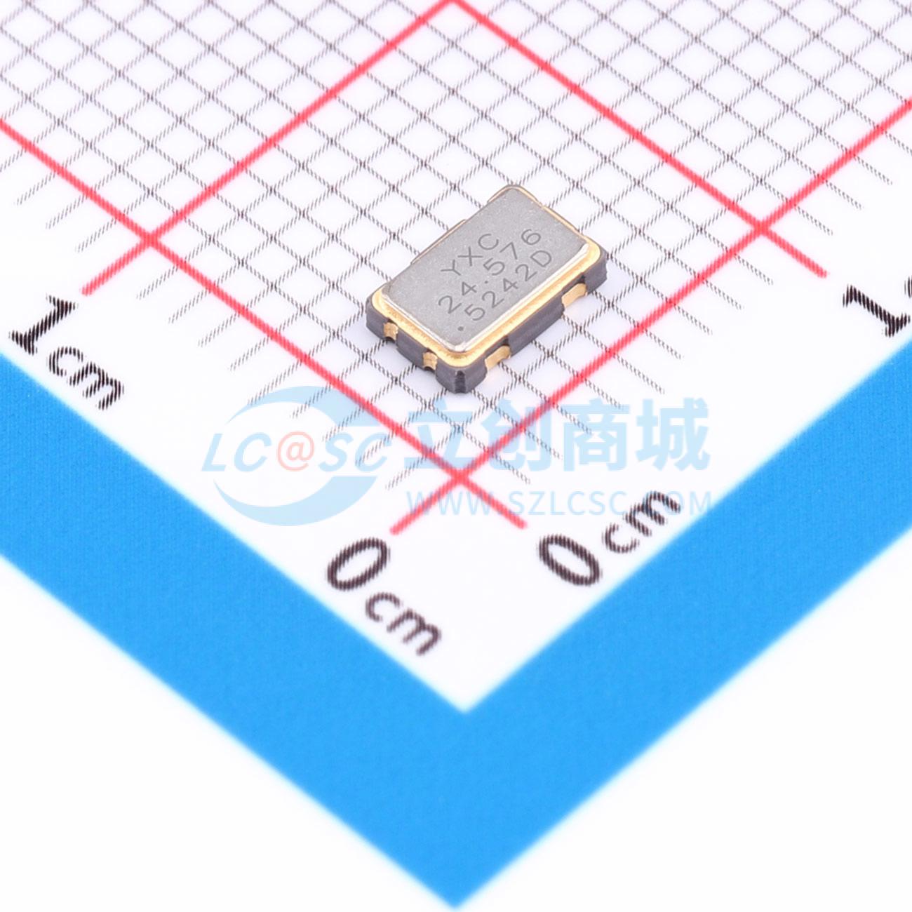 点击查看大图 OT1EL89CJI-111YLC-24.576M实物图