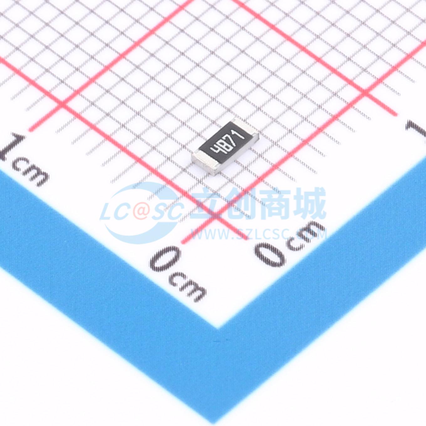 点击查看大图 1RC1206F4871实物图
