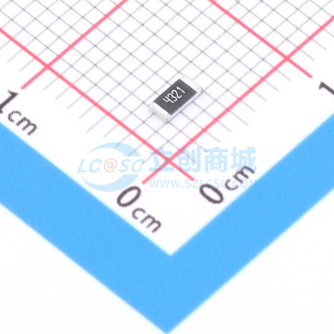 点击查看大图 1RC1206F4321实物图