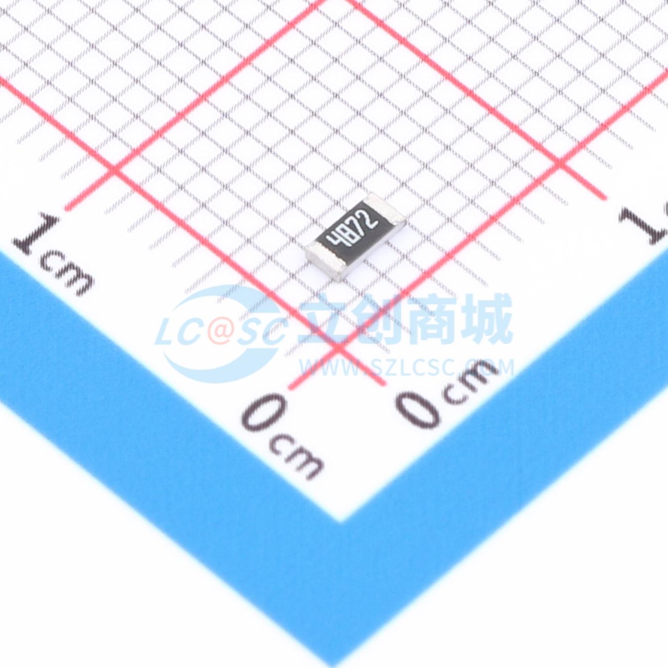 点击查看大图 1RC1206F4872实物图