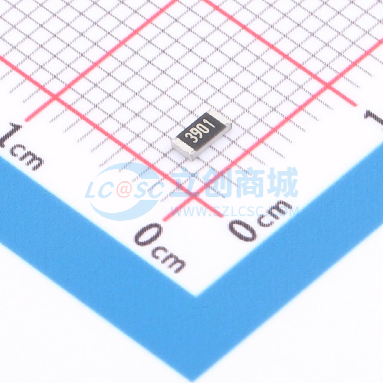 点击查看大图 1RC1206F3901实物图