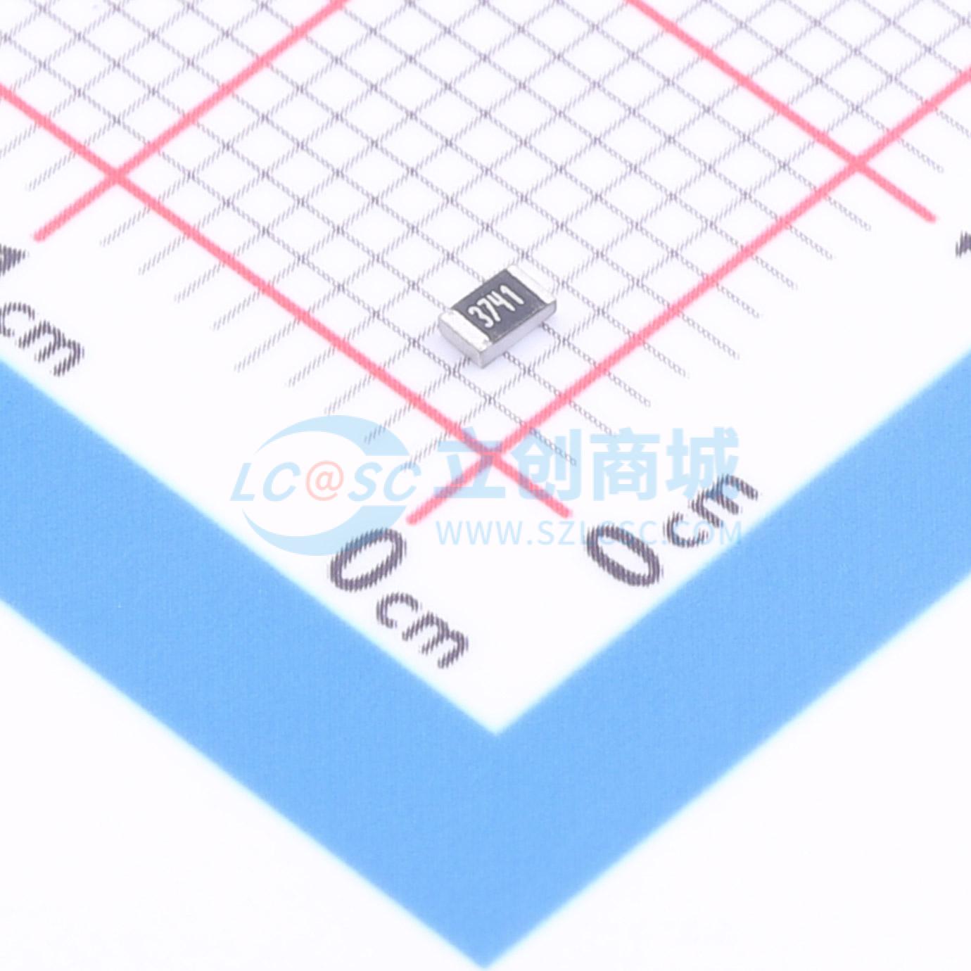 点击查看大图 1RC0805F3741实物图