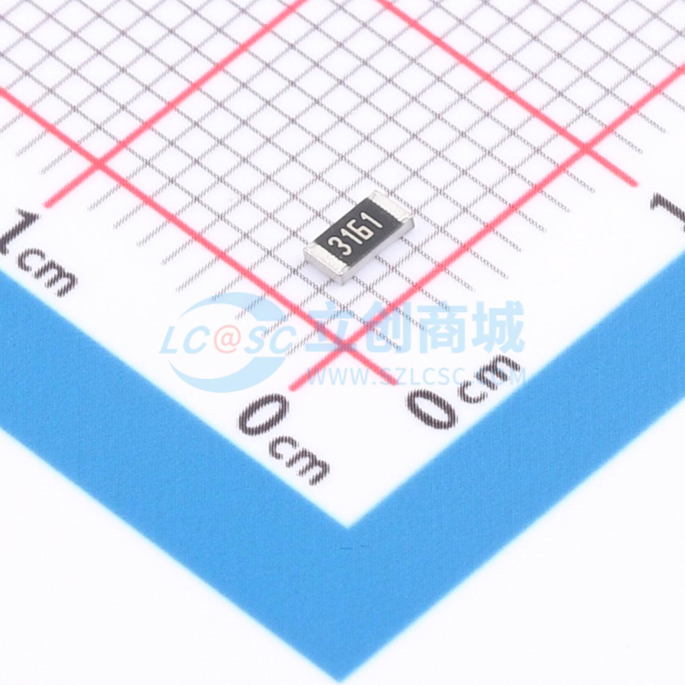 点击查看大图 1RC1206F3161实物图