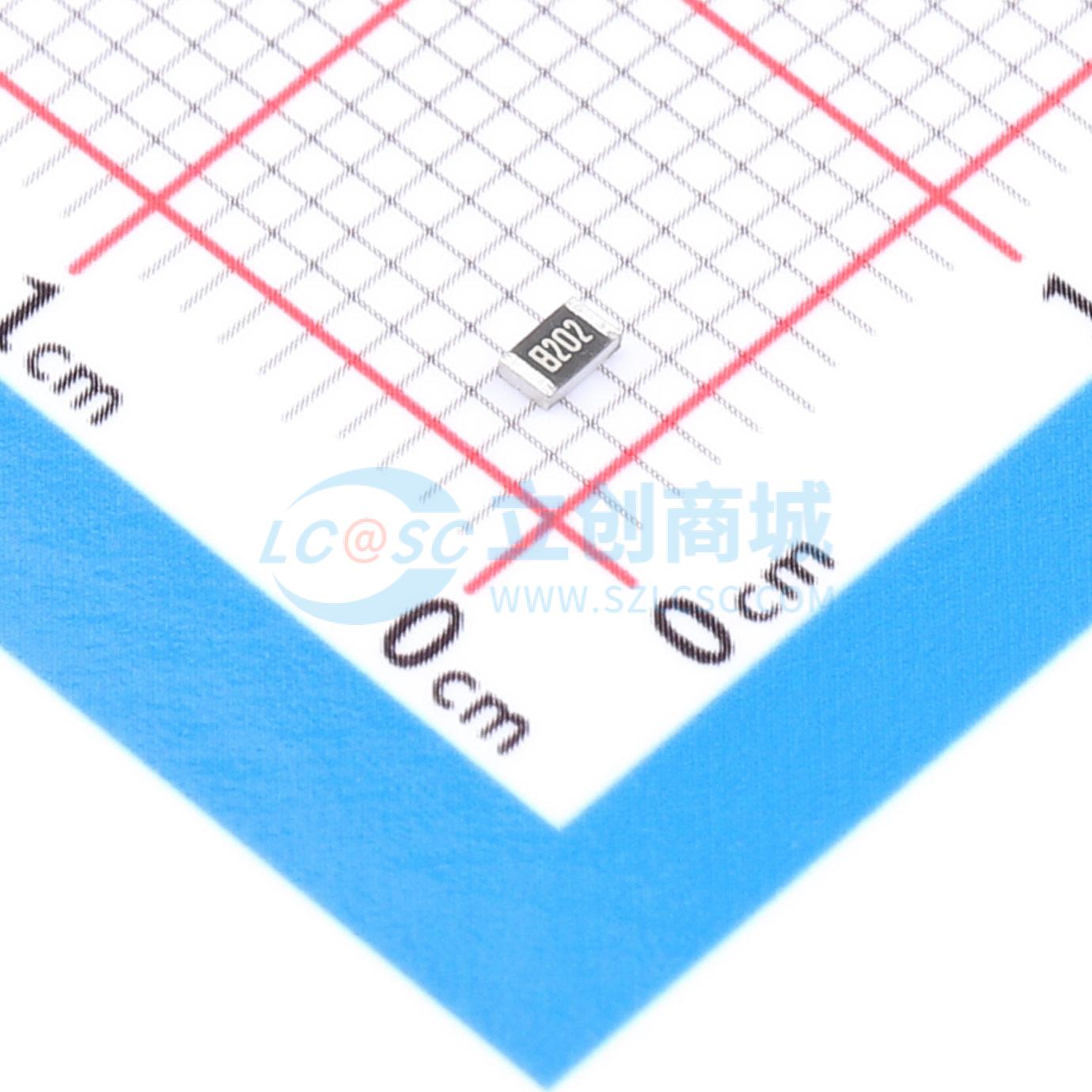 点击查看大图 1RC0805F8202实物图