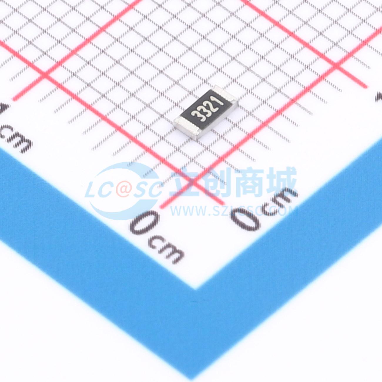 点击查看大图 1RC1206F3321实物图