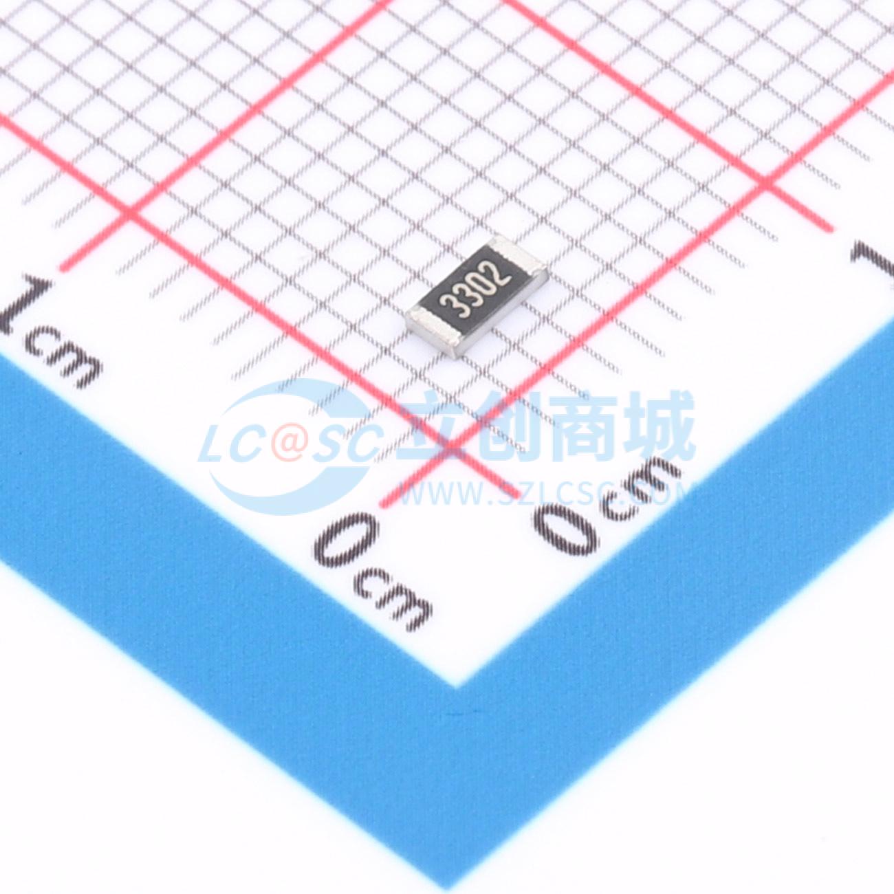 点击查看大图 1RC1206F3302实物图