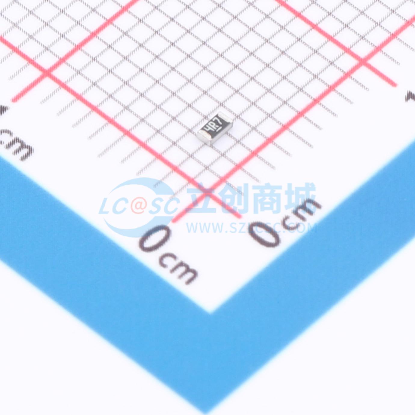 点击查看大图 RT0603FRE074R7L实物图