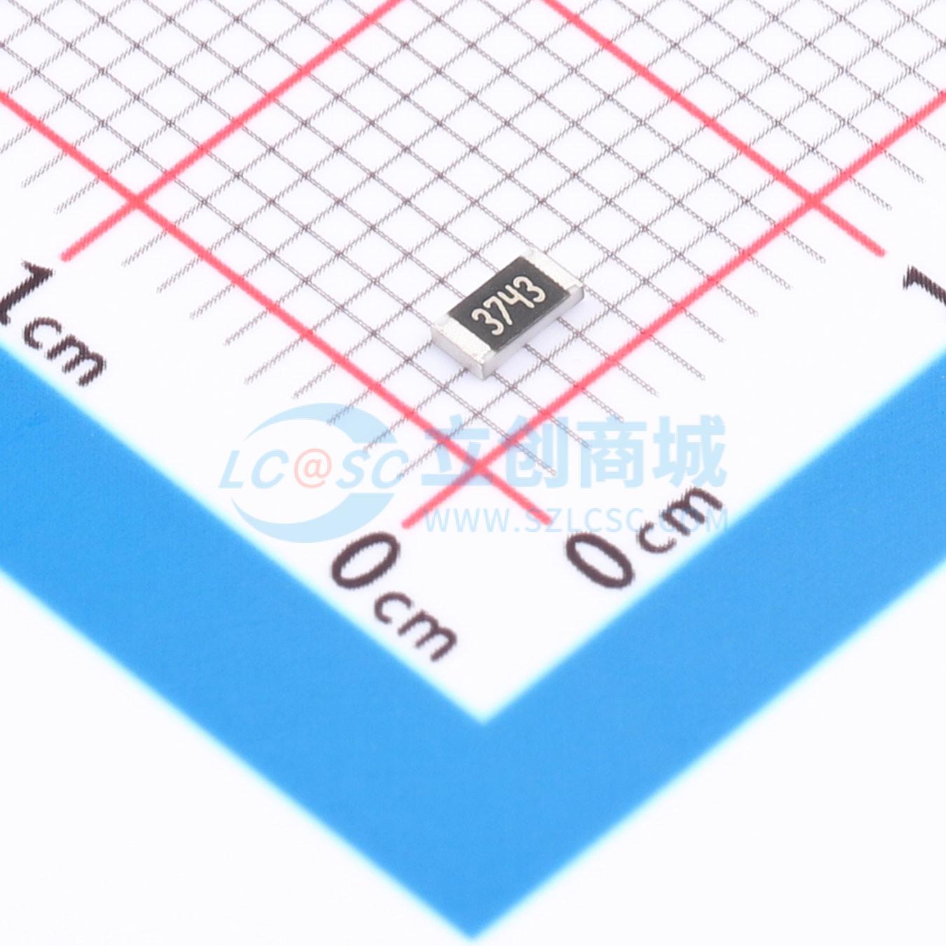 点击查看大图 1RC1206F3743实物图