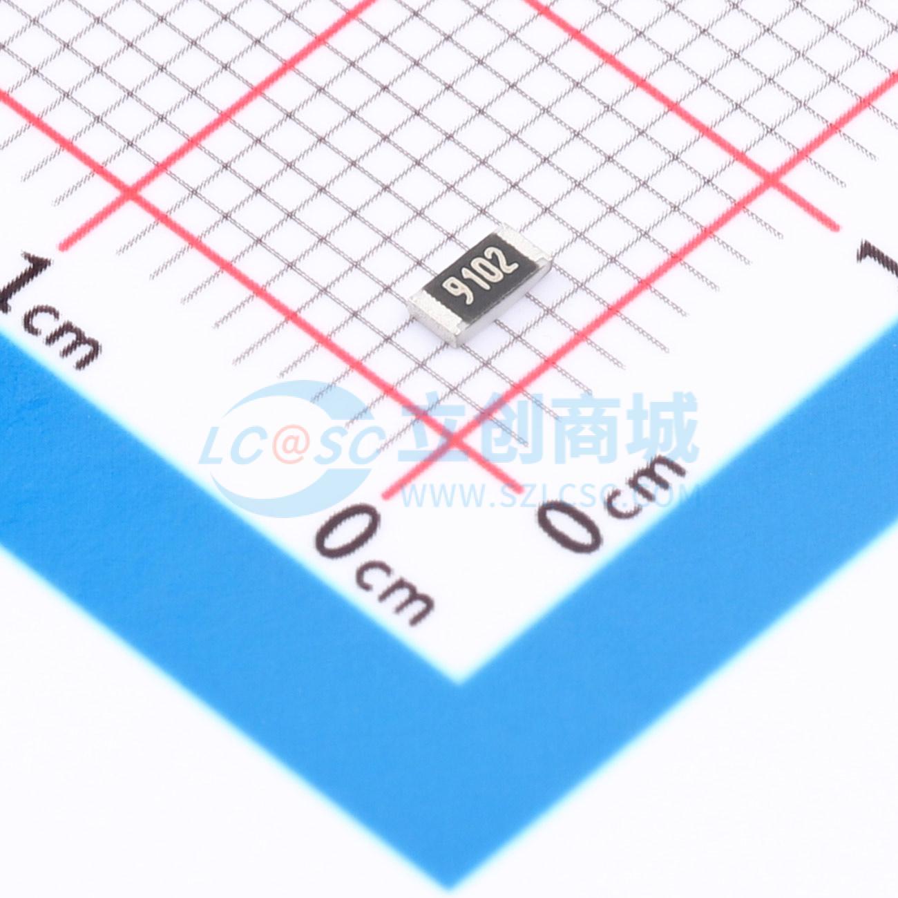 点击查看大图 1RC1206F9102实物图