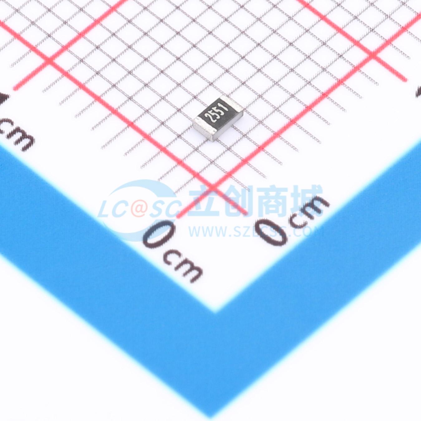 点击查看大图 1RC0805F2551实物图