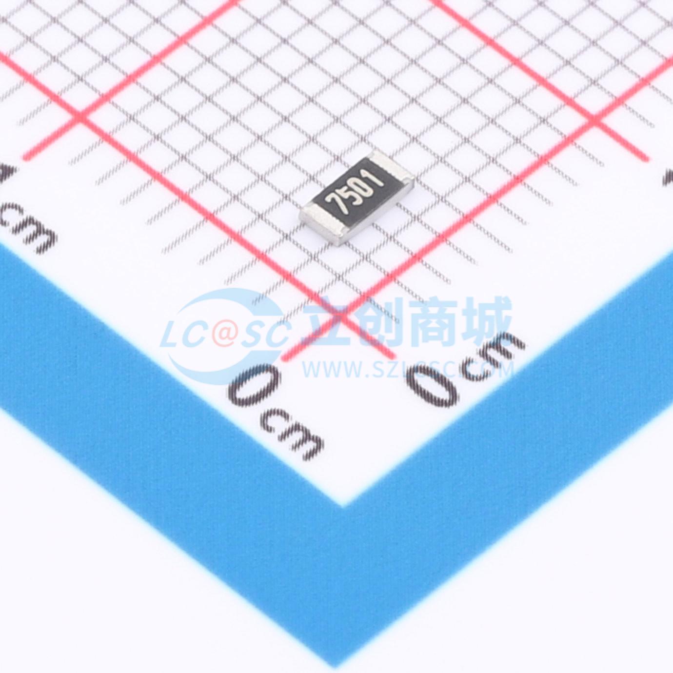 点击查看大图 1RC1206F7501实物图