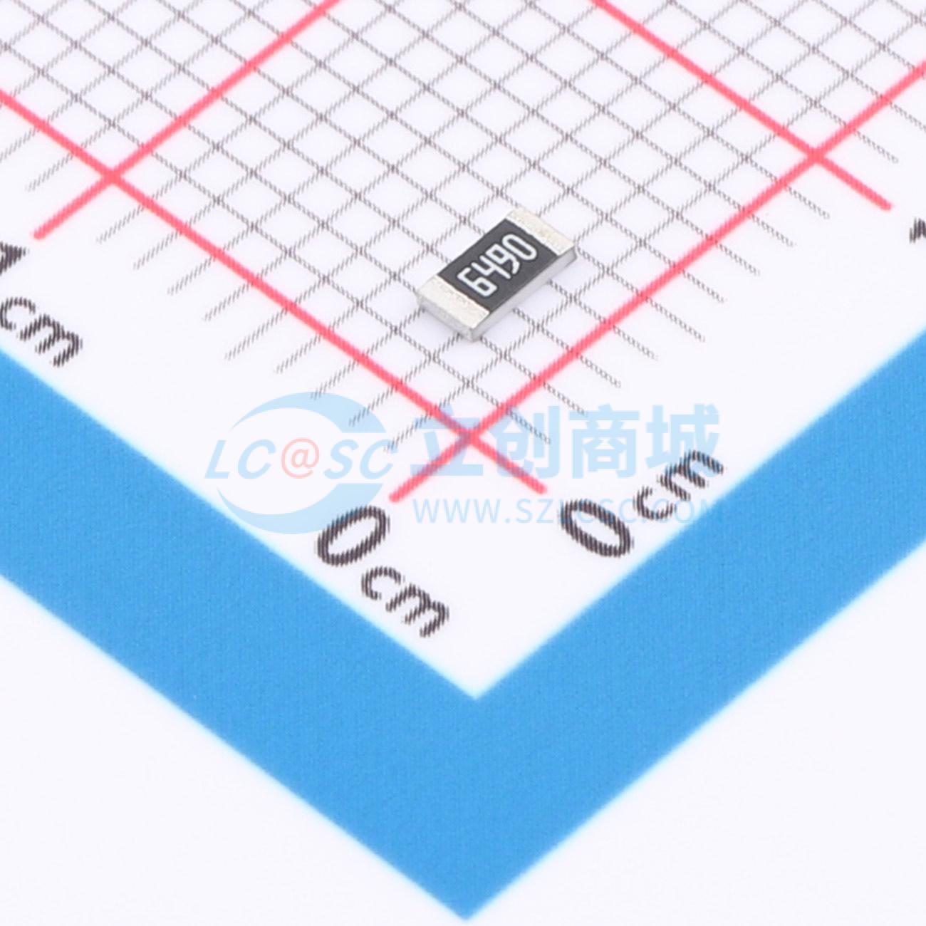 点击查看大图 1RC1206F6490实物图